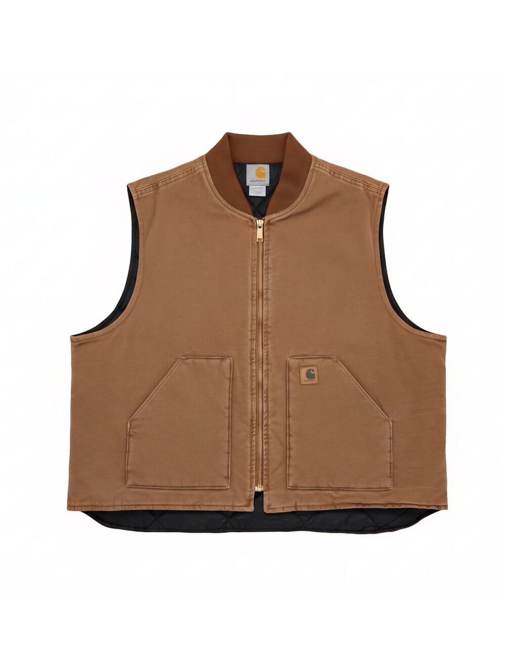 Vintage Carhartt V02 Sandstone Vest 3XL Brown NWT Corporate Logo Embroidered